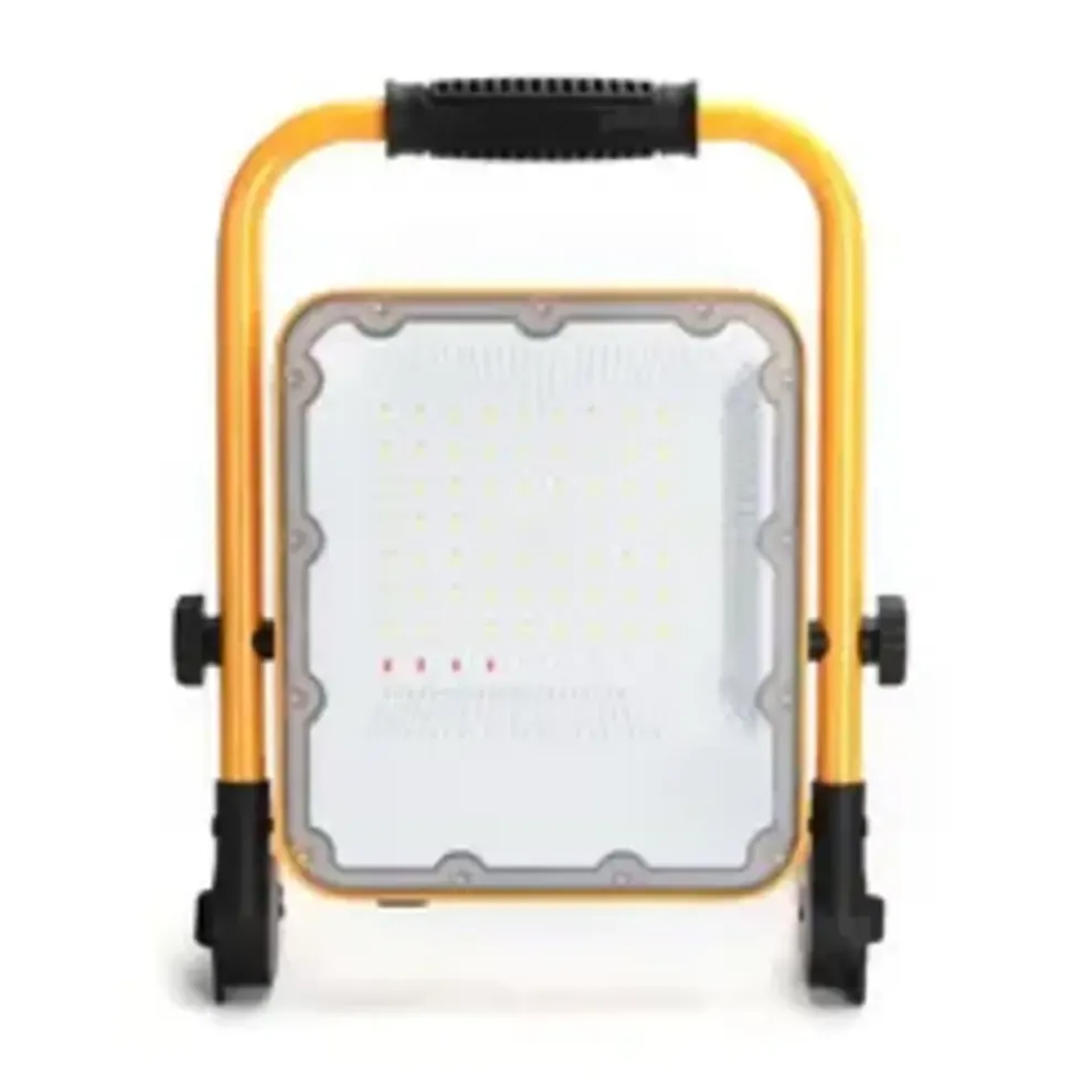 Wiederaufladbare LED-Arbeitsleuchte IP65 – 50 W, 1400 Lumen – 6500 K Tageslichtweiß – Bis zu 12 Stunden Betriebszeit