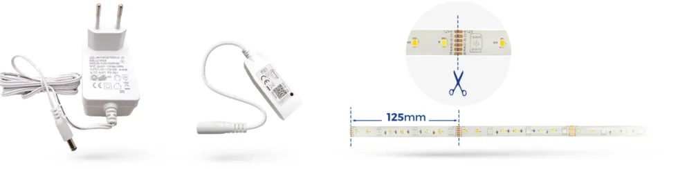WLAN LED Leuchtband - 5m 17W - RGB+CCT alle Lichtfarben - per App steuerbar