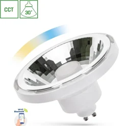 WLAN LED Spot weiß - AR111 GU10 10W - CCT 3000K-6500K - per App steuerbar