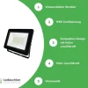 100W - LED Strahler - Lichtfarbe optional - Wasserdicht IP65 - 3 Jahre Garantie